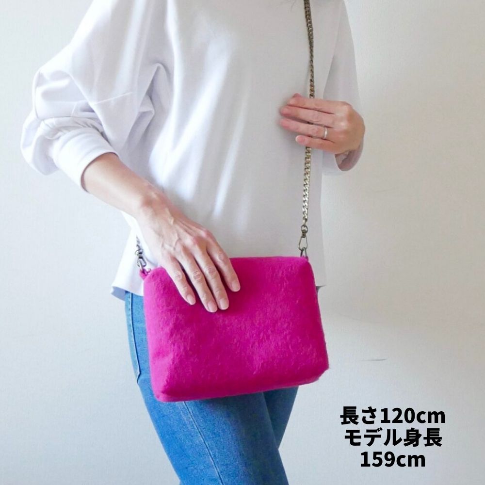 ナスカン付き金属チェーン 120cm