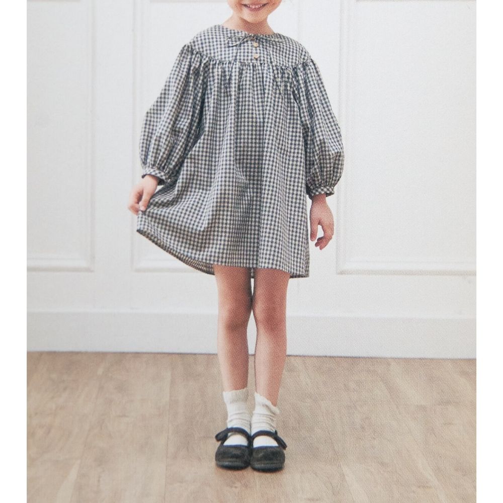 綿ポリハーフダンガリー ギンガムチェック