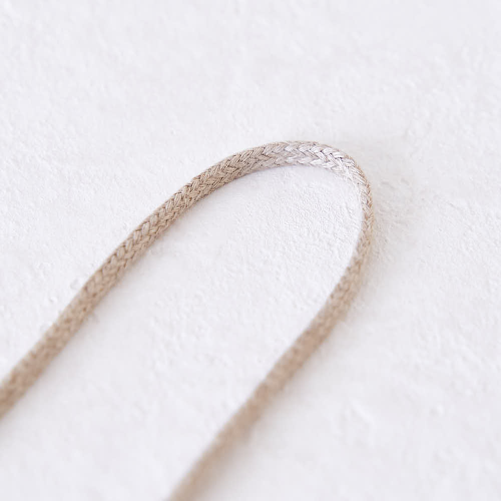 こだわり リネン コード (Lサイズ) 約5mm幅 1m単位オーダーカット