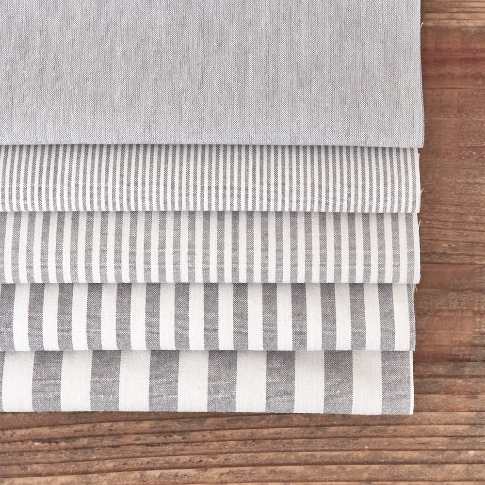 無地、1.5mm3mm5mm12mm/ギンガムストライプサンプル タテ約20cm×ヨコ約25cm グレー 9枚セット