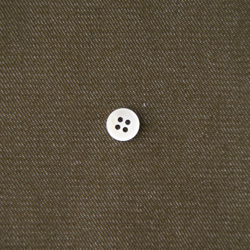 綿ポリ交織デニム無地#142 カーキ