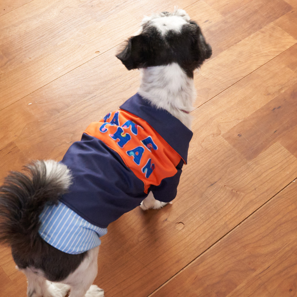 綿ポリ混紡22sツイル#60オレンジ