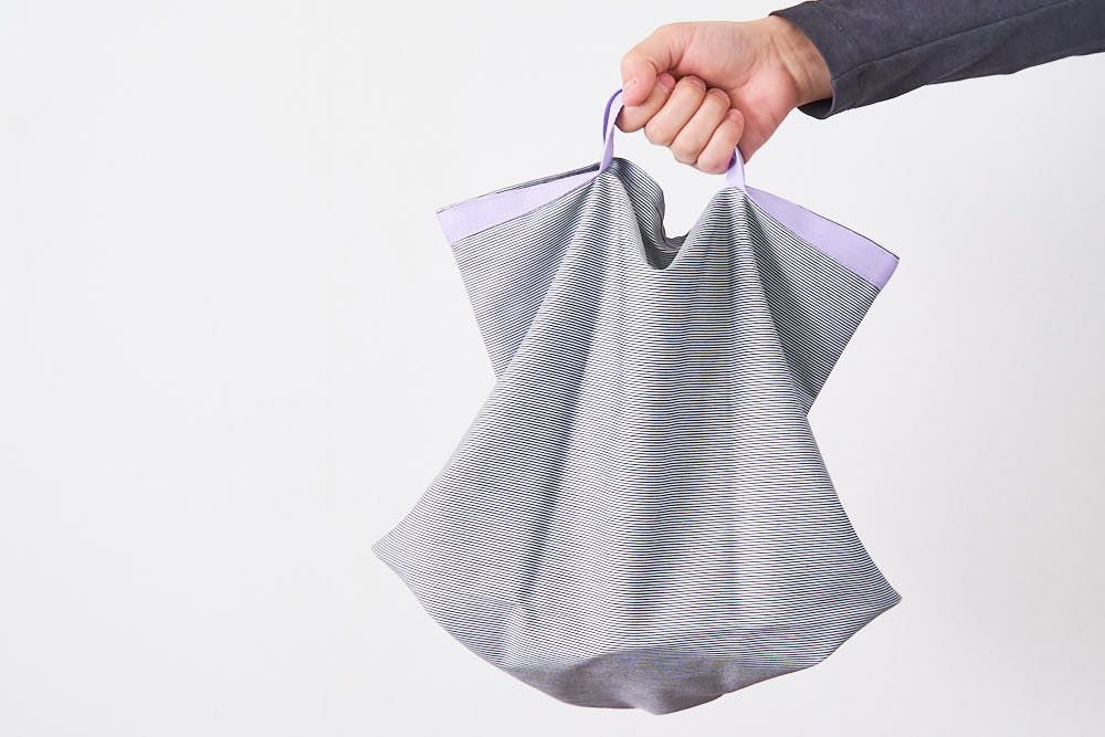 たっぷり入る、シンプルでかわいいコンビニ用エコバッグの作り方