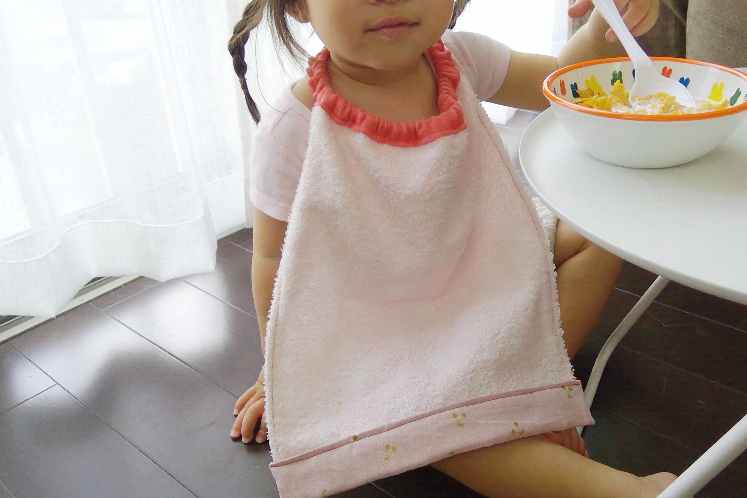 簡単！食事用エプロンスタイの作り方