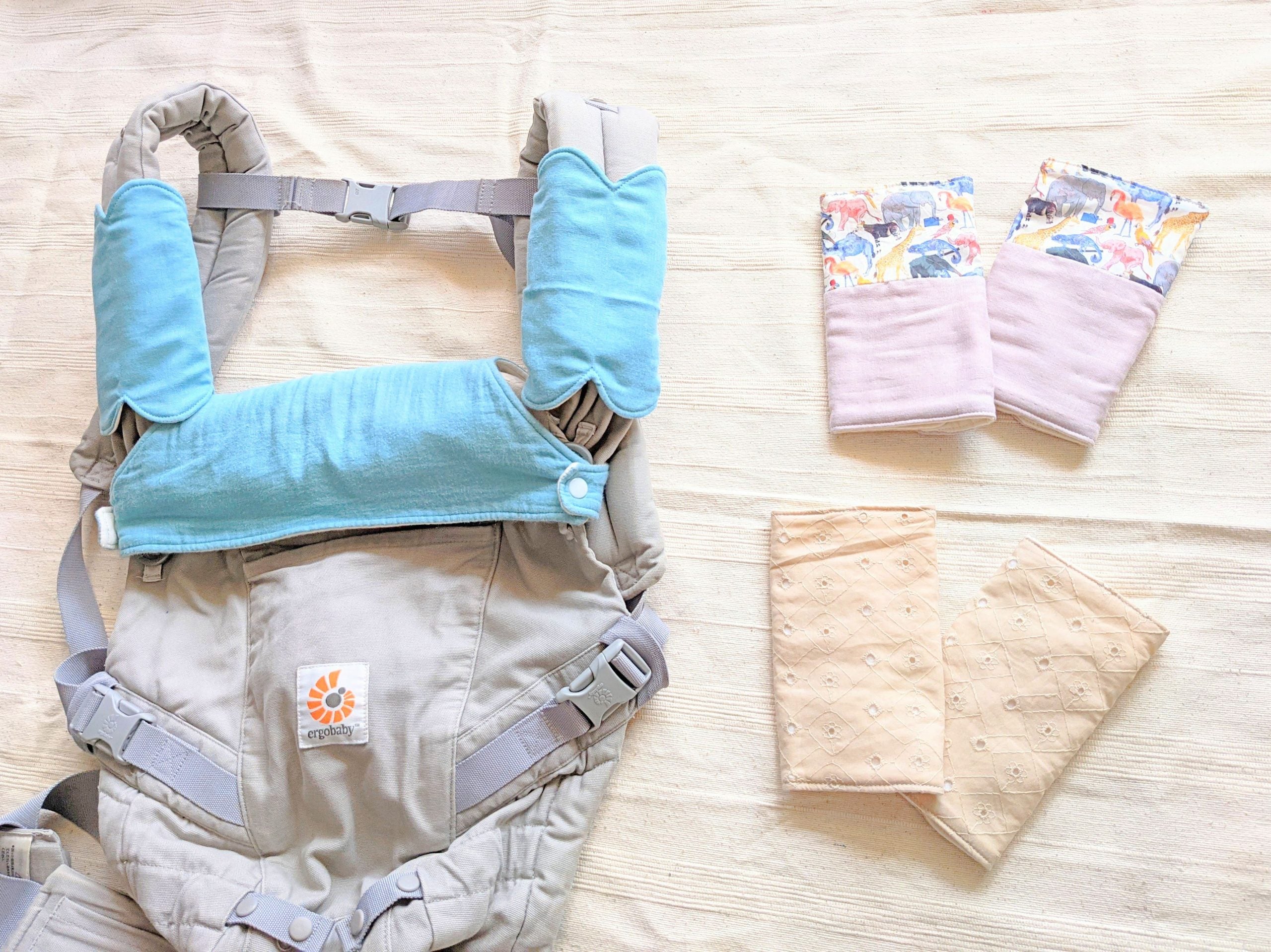 抱っこ紐よだれカバーの作り方｜1時間で完成・型紙不要