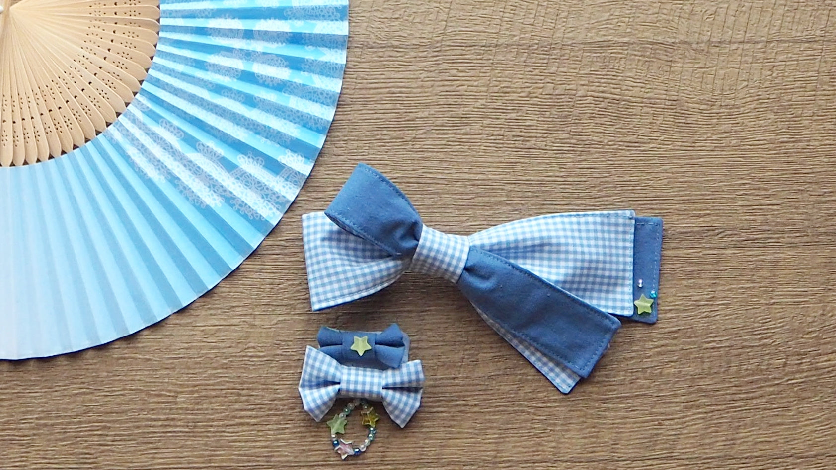 ハギレ活用！簡単、かわいいい、親子の浴衣髪飾りの作り方-仕上り｜ハンドメイド初心者のための洋裁メディア縫いナビ❘丸石織物