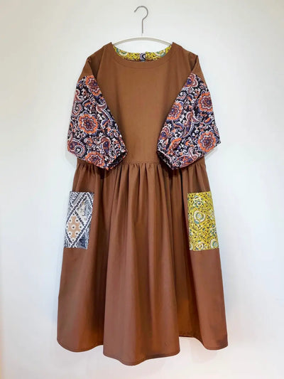 綿ポリダンガリーで作る割烹着