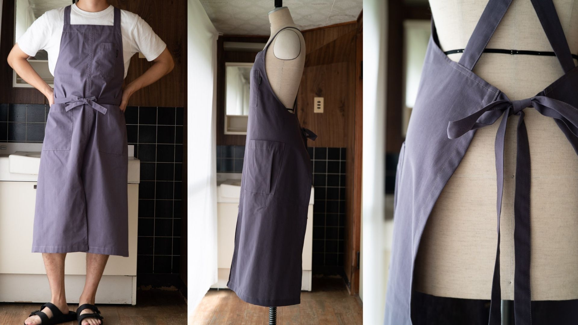 パターンレーベル　ワークエプロン