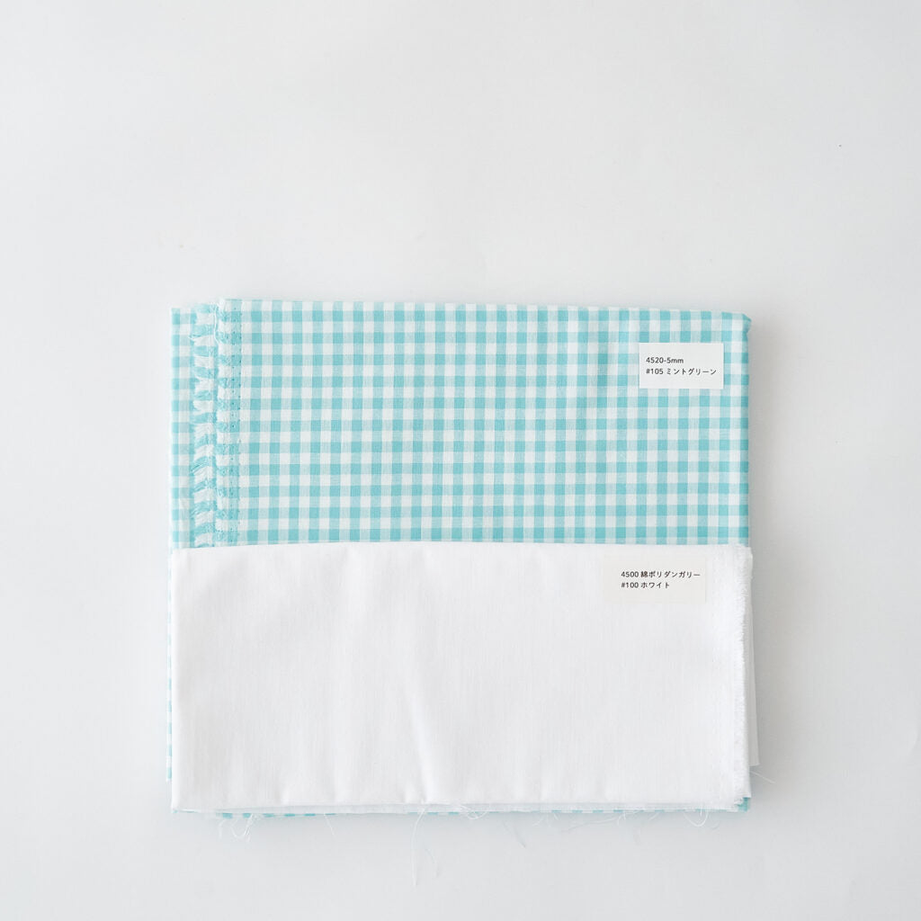ギンガム#105ミントグリーン-5mm✖︎4500