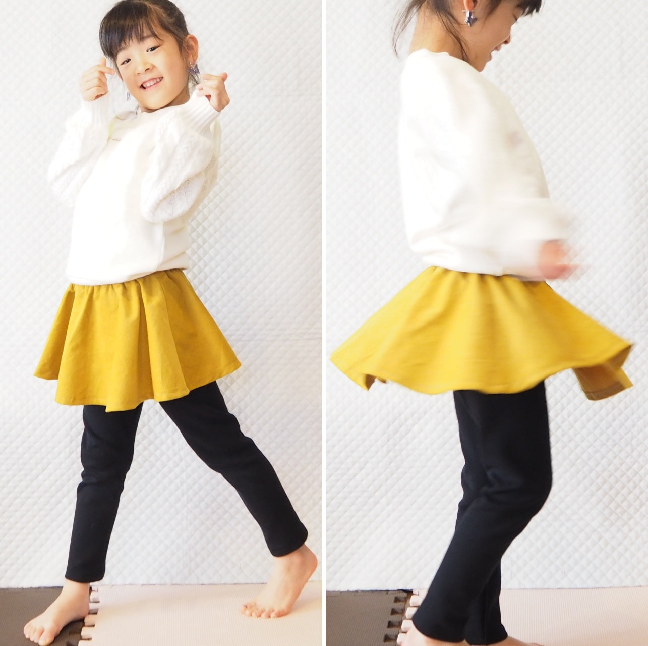 【型紙不要】スカッツの作り方｜子供服を簡単手作り