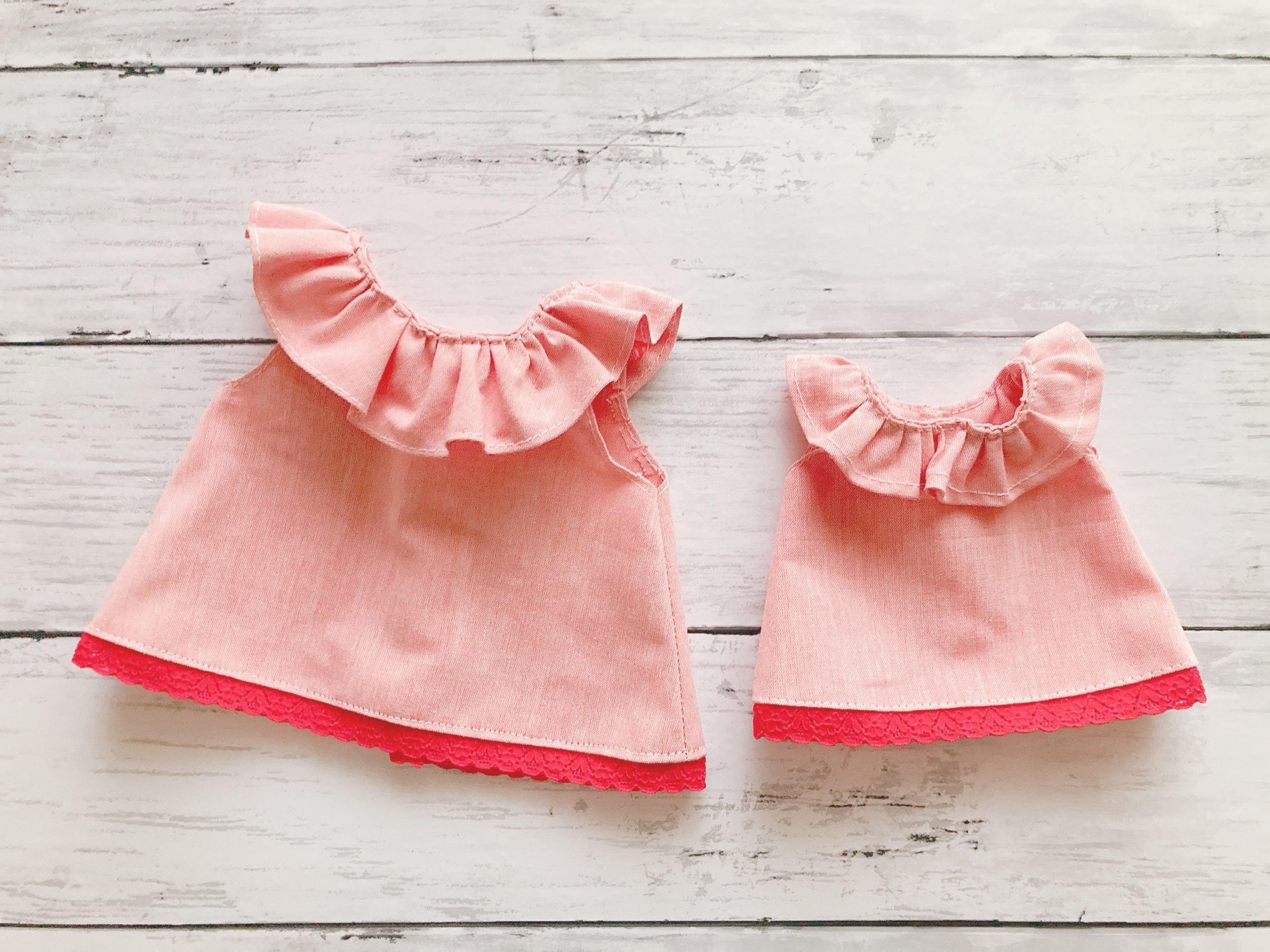 メルちゃん・ポポちゃんワンピース完成作品｜生地のマルイシ｜縫いナビ