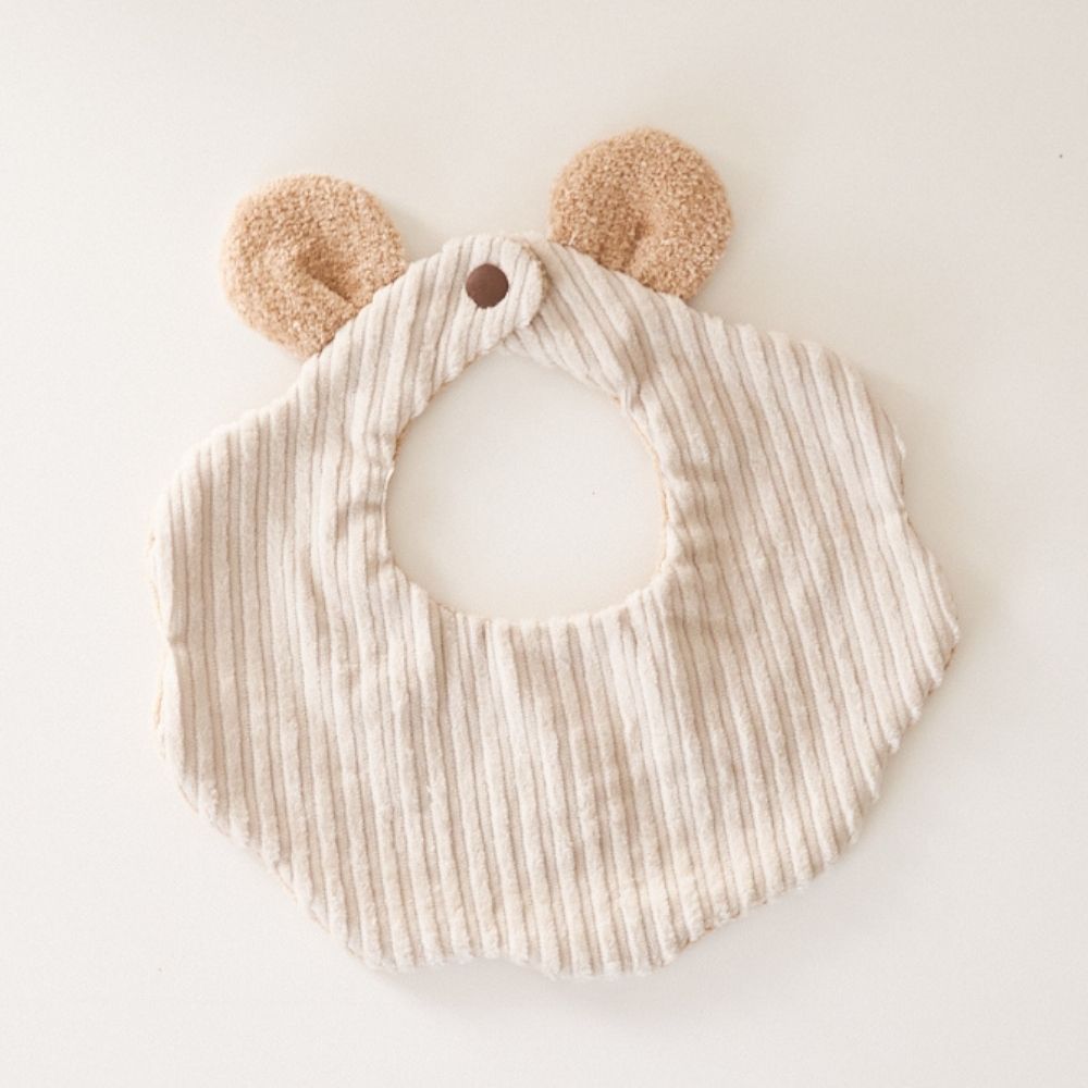 ハンドメイドスタイ　くまみみスタイ　あ様 くまみみスタイの型紙