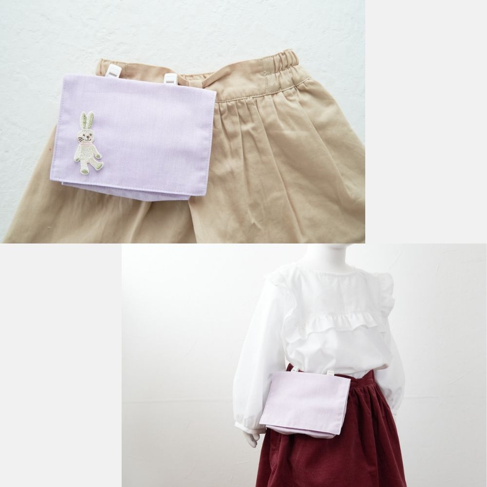 【生地・マジックテープ・型紙】デコれる移動ポケットキット2set