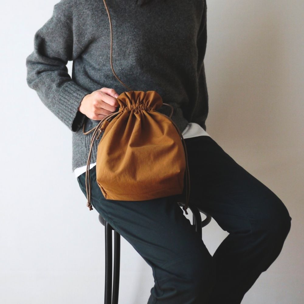 10-046巾着ショルダーバッグ型紙