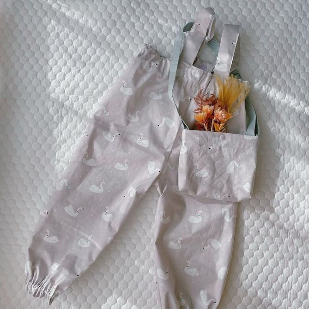 パンツズボンオーバーオール型紙パターン子供服男女共用かわいいおしゃれオシャレ簡単かんたんオリジナルオーバーオール縫い代込みの型紙パターン【商用利用可】