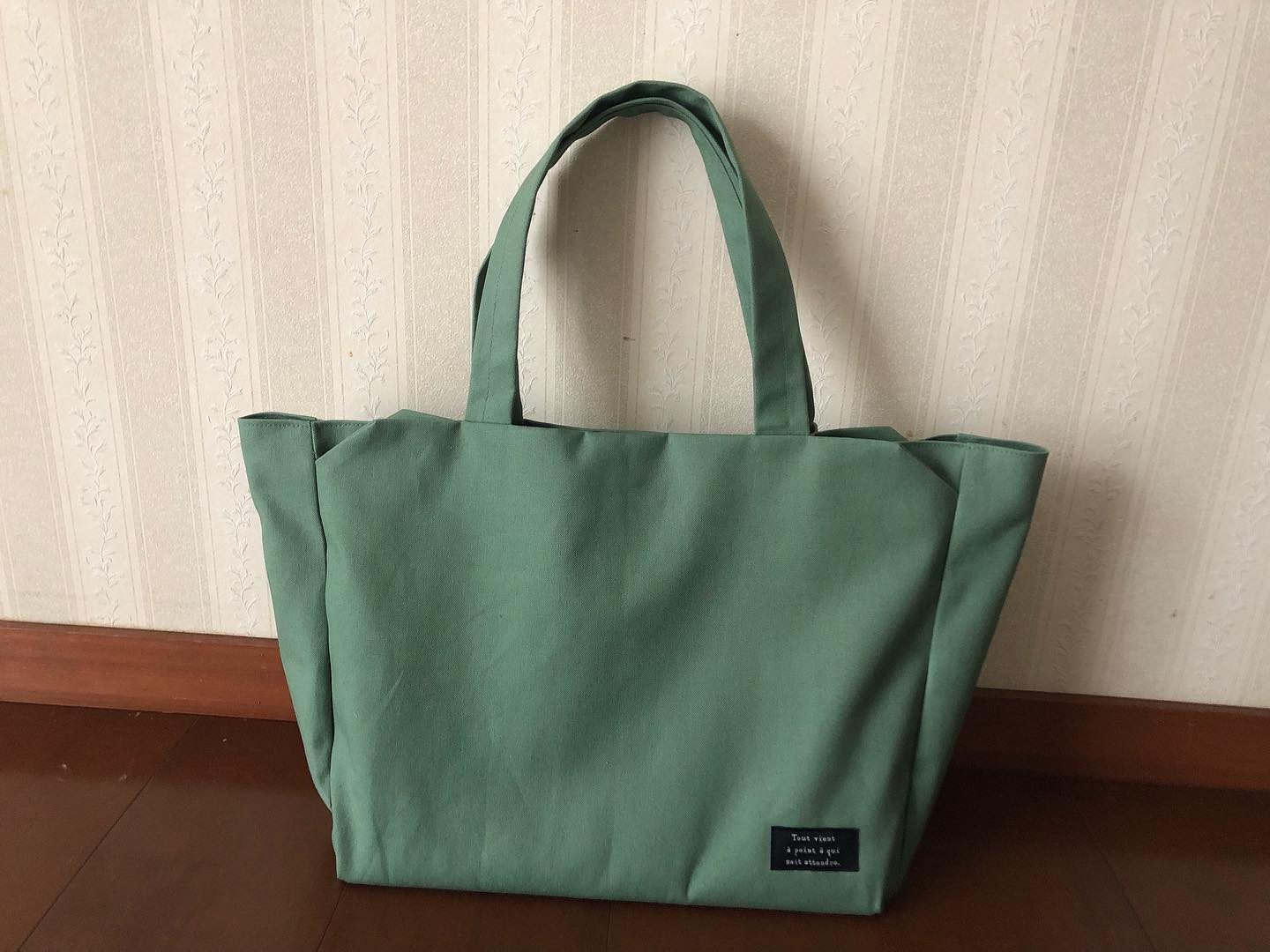 家庭用ミシンでサクサク縫える 11号 帆布 あおりポケットトート Instagram作品例 CqTyo2IvzPf 1 11-hanpu-33#色_カーキ