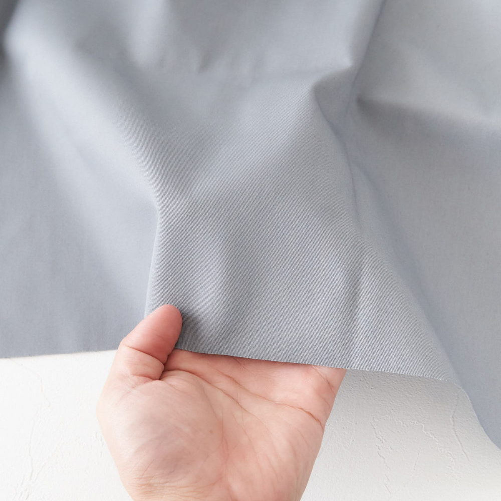 綿ポリ混紡16sツイル#16グレー