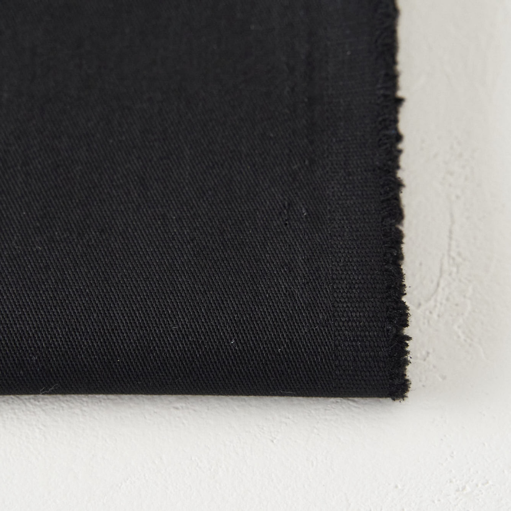 綿ポリ混紡16sツイル#20ブラック