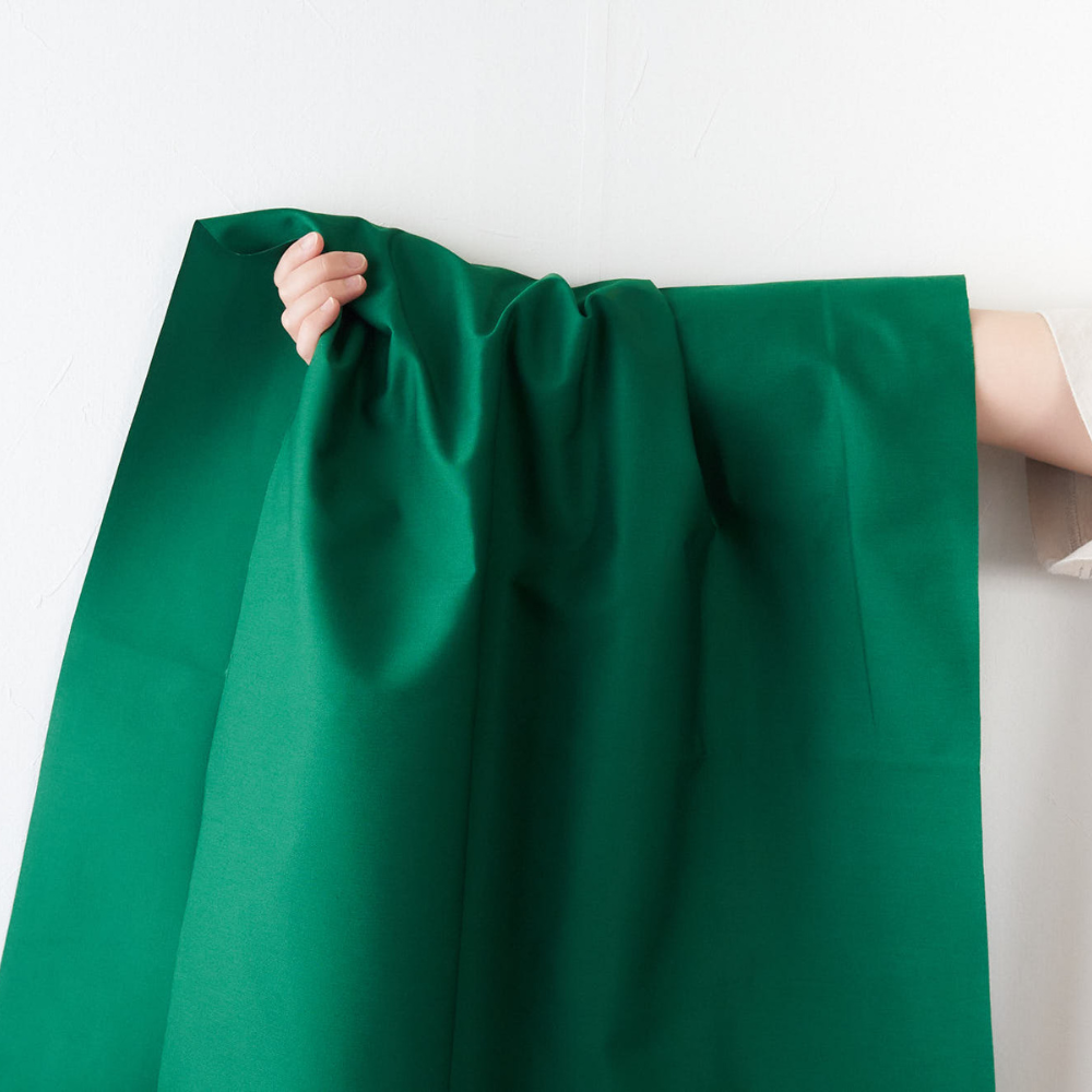 綿ポリ混紡16sツイル#28グリーン