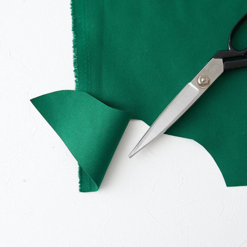 綿ポリ混紡16sツイル#28グリーン