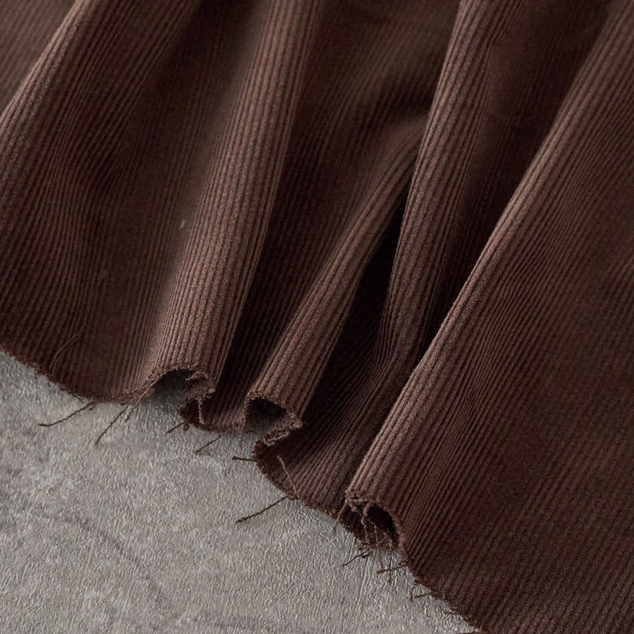 コットン コーデュロイ ブラウン