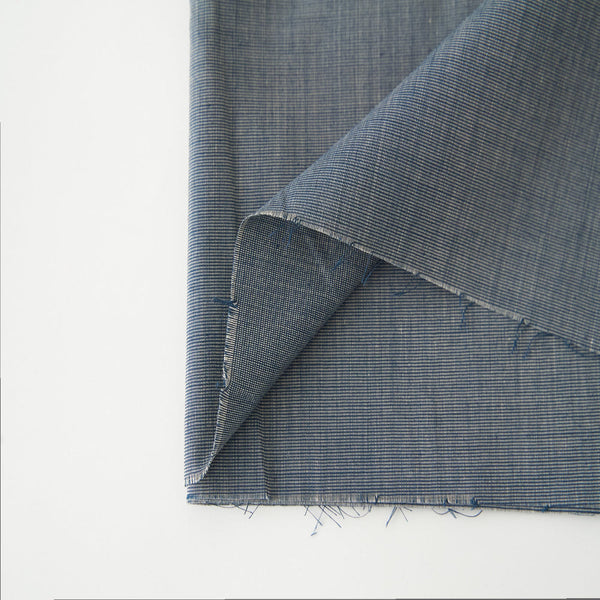 綿ポリ混紡ライトウェザー無地#Bアドニス・ブルー