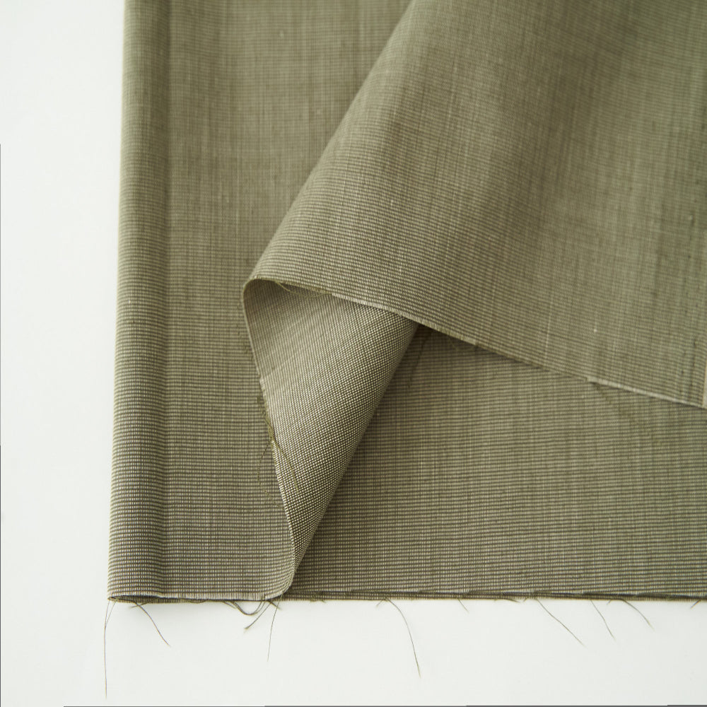 綿ポリ混紡ライトウェザー無地#Dピスタチオ・グリーン