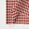 綿ポリ混紡ライトウェザー5mmギンガムチェック#Aエジプシャン・レッド