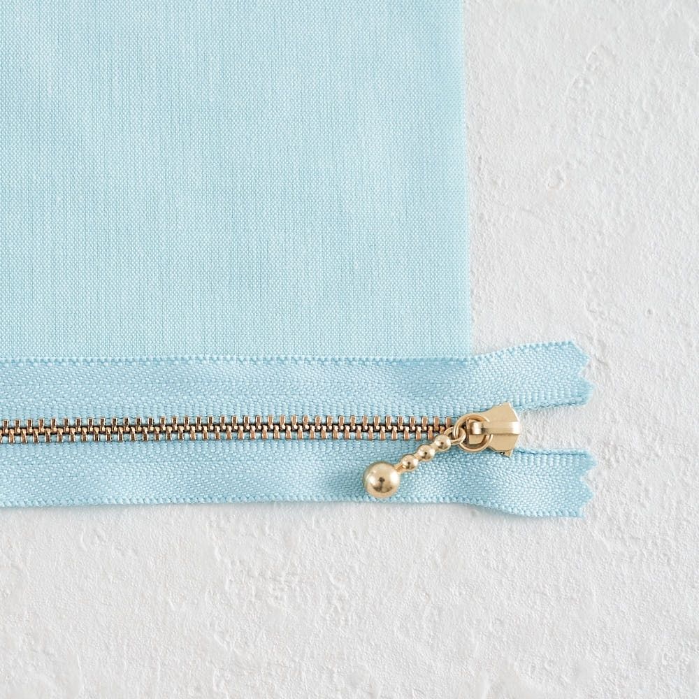 長さが選べる！玉付きファスナー ゴールド 12cm/20cm 全41色