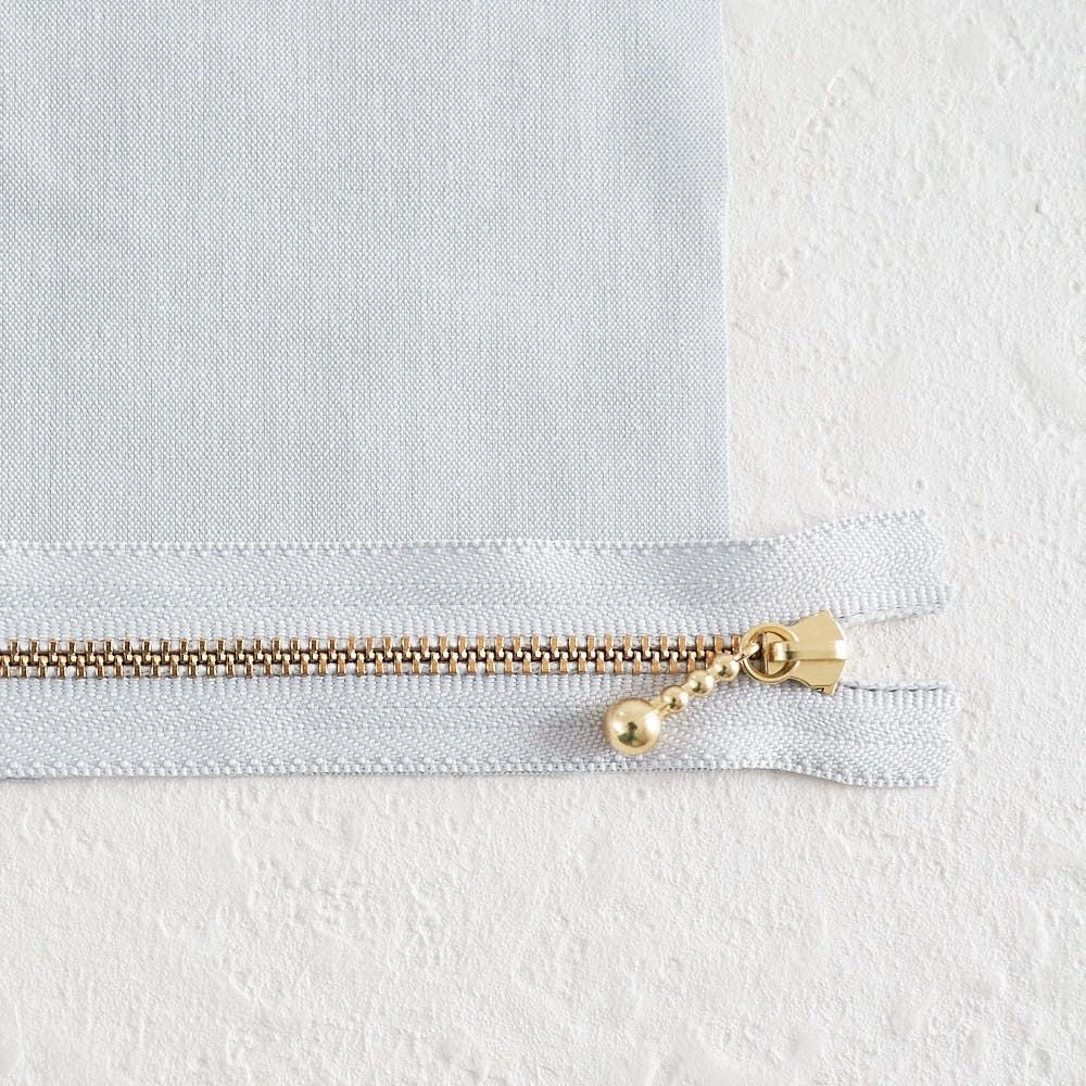 長さが選べる！玉付きファスナー ゴールド 12cm/20cm 全41色
