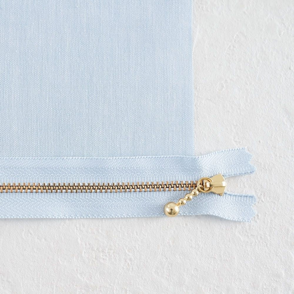 長さが選べる！玉付きファスナー ゴールド 12cm/20cm 全41色