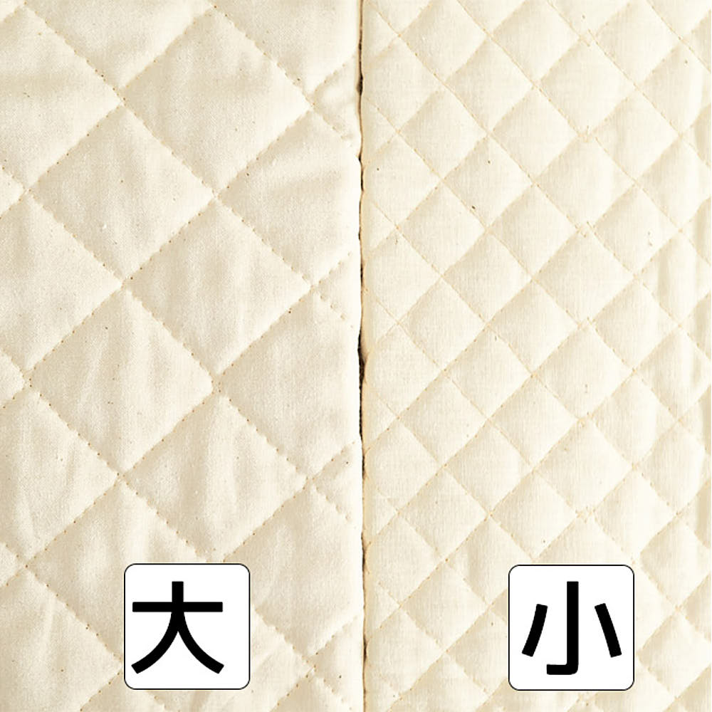 入園グッズ 裏地用 コットン生成りキルト 画像7