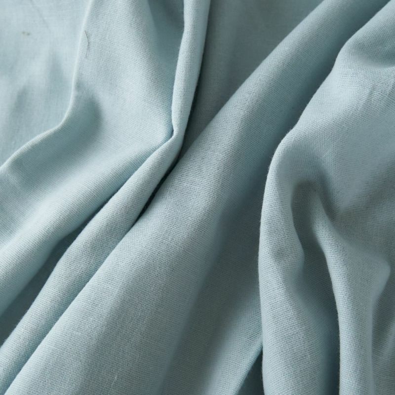 とろけるコットンダブルガーゼ#qシエルブルー