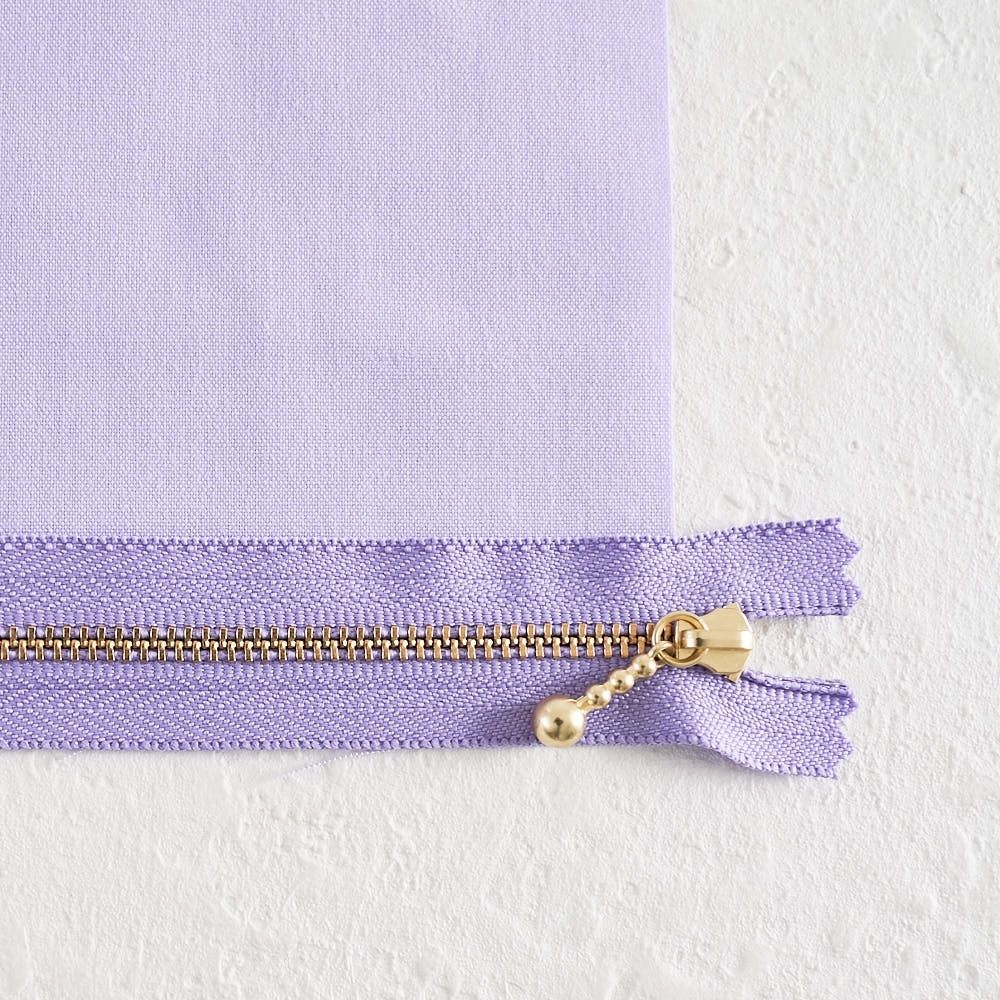 長さが選べる！玉付きファスナー ゴールド 12cm/20cm 全41色