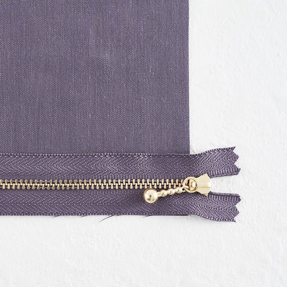 長さが選べる！玉付きファスナー ゴールド 12cm/20cm 全41色