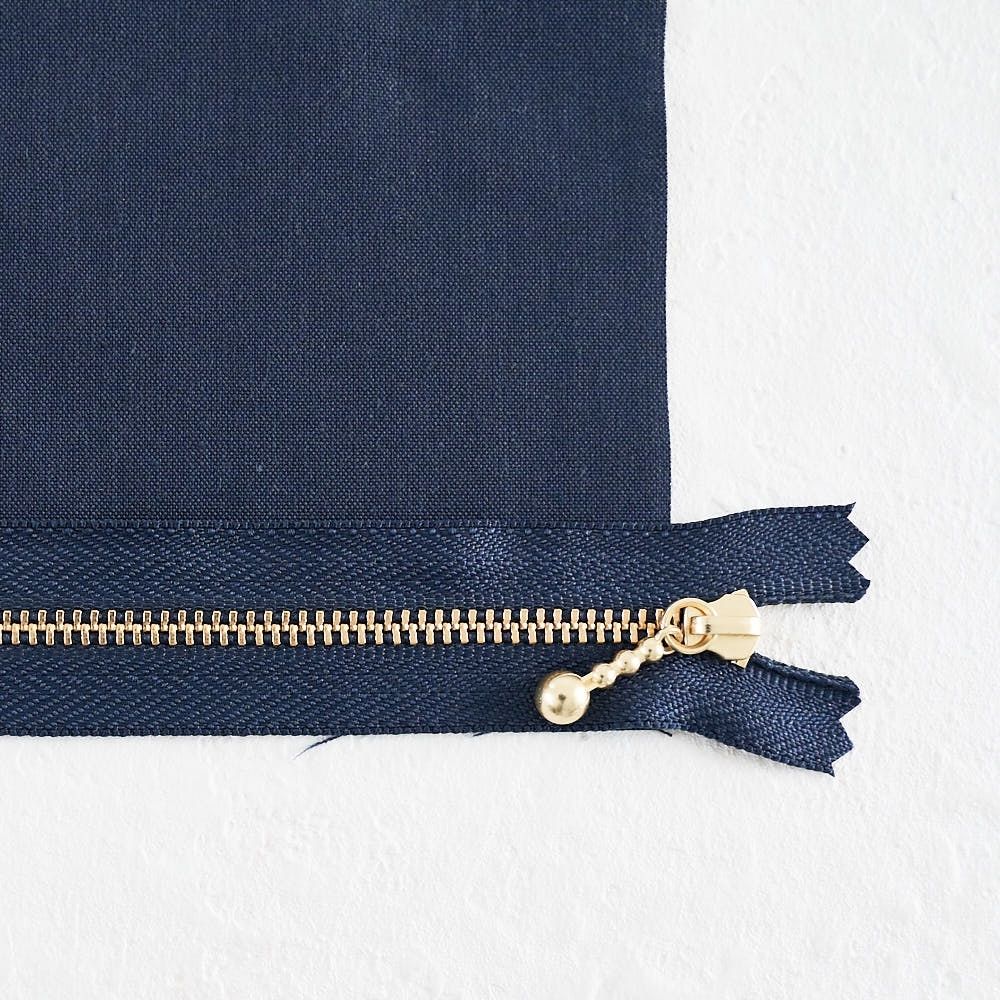 長さが選べる！玉付きファスナー ゴールド 12cm/20cm 全41色