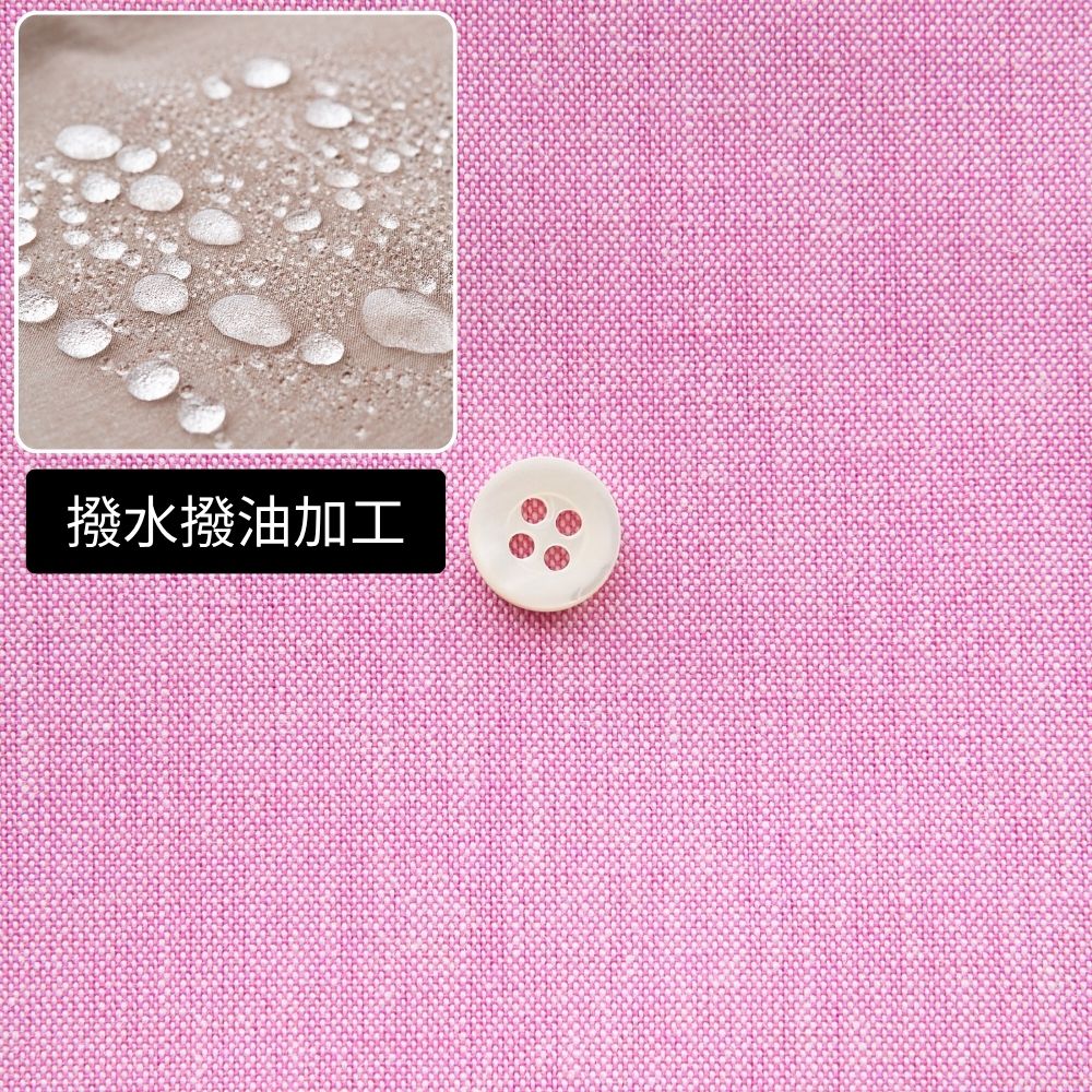 撥水撥油加工　綿ポリ交織ダンガリー#121ラズベリー
