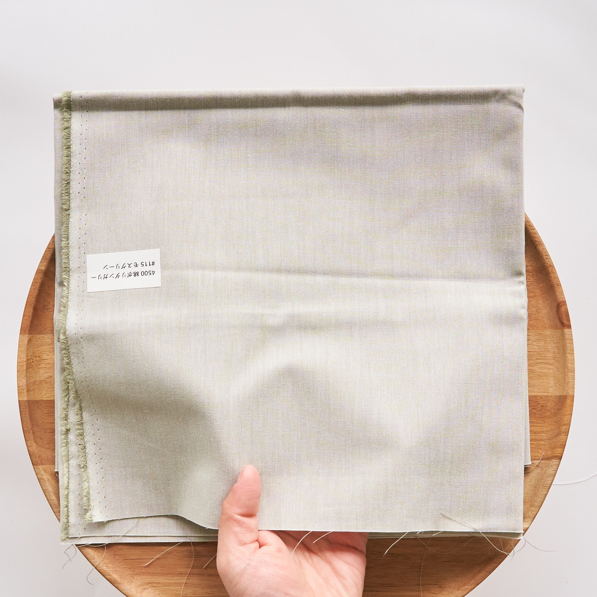 綿ポリ 交織ダンガリー #115モスグリーン