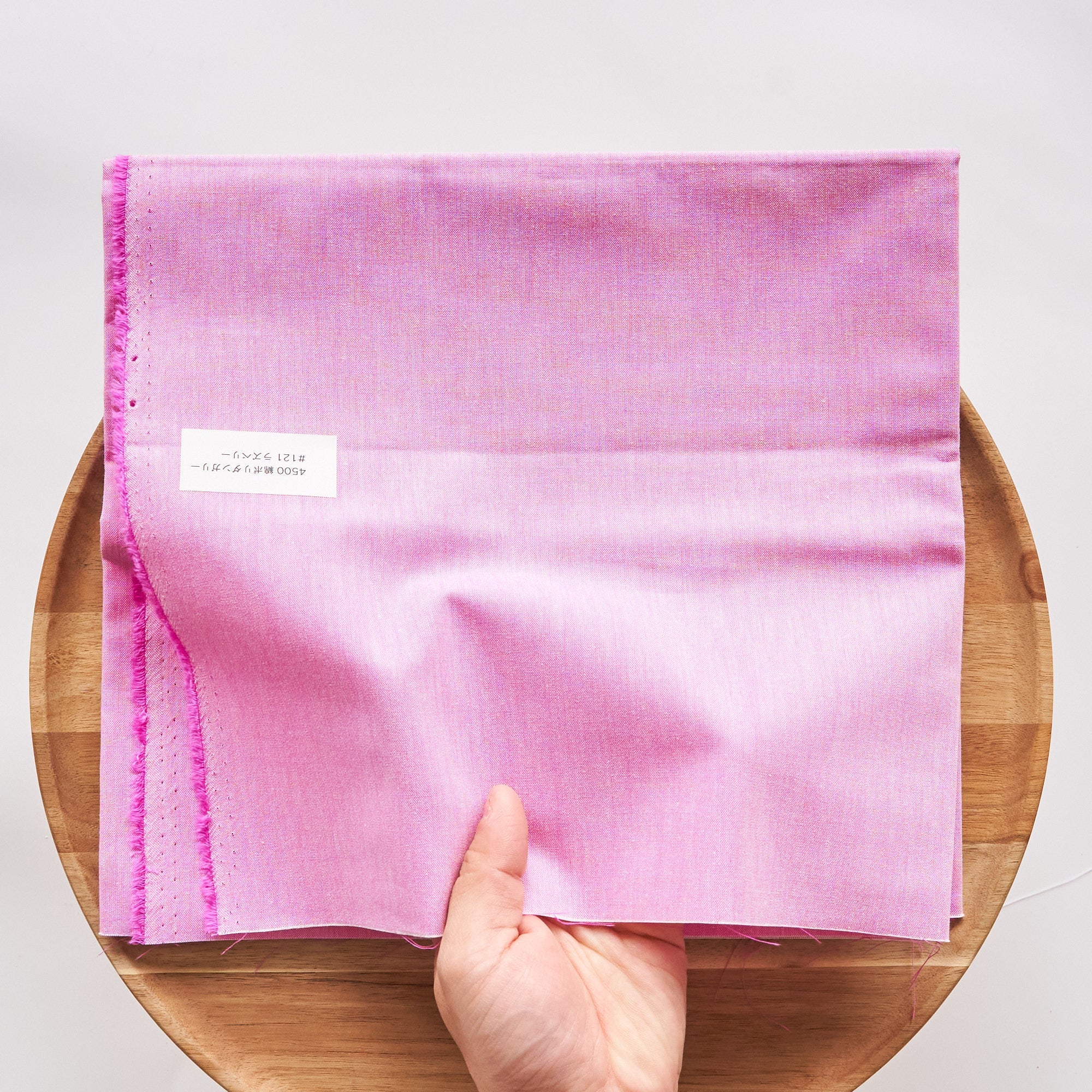 綿ポリ 交織ダンガリー #121ラズベリー