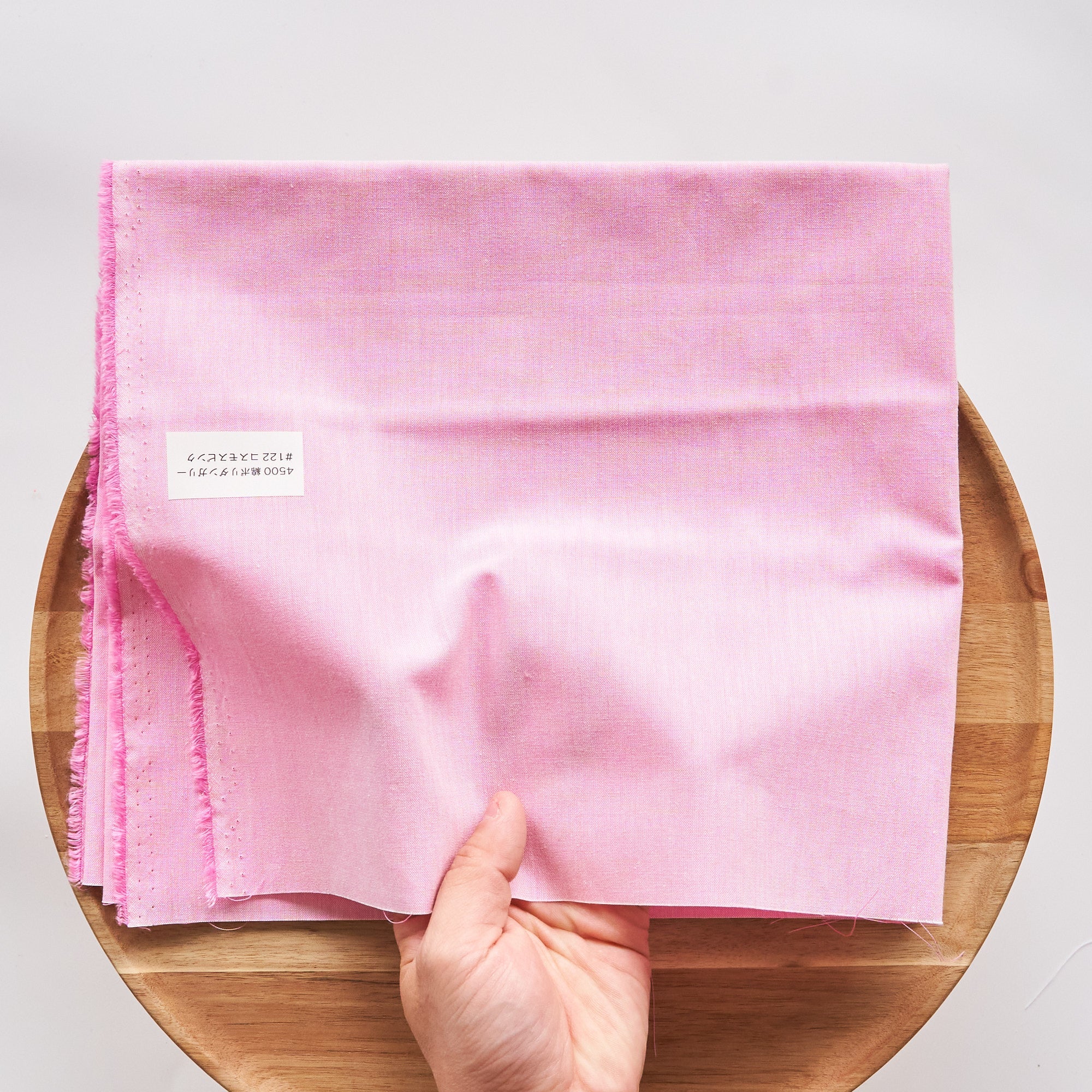 綿ポリ 交織ダンガリー #122コスモスピンク