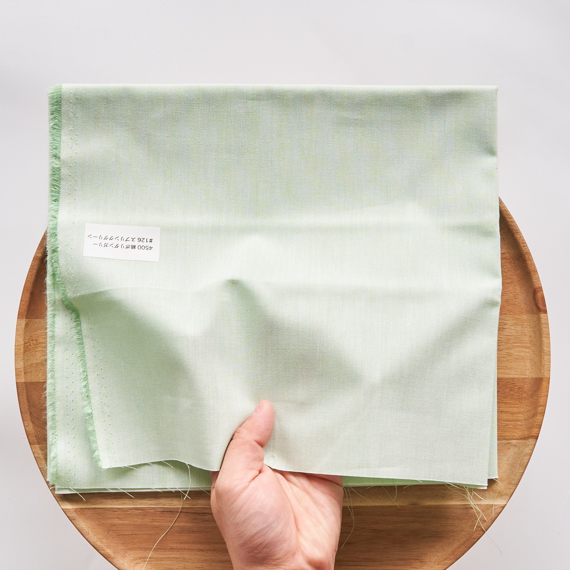 綿ポリ 交織ダンガリー #126スプリンググリーン