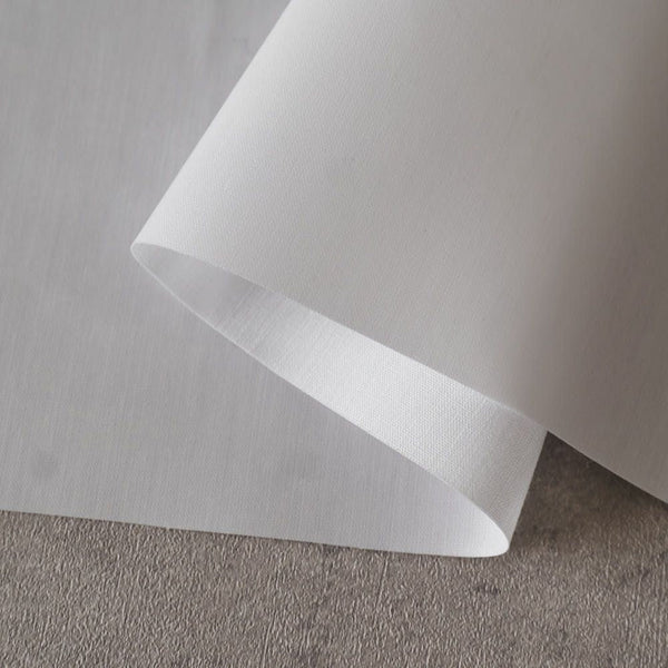 ラミネート加工 綿ポリ交織ダンガリー#101オフ白