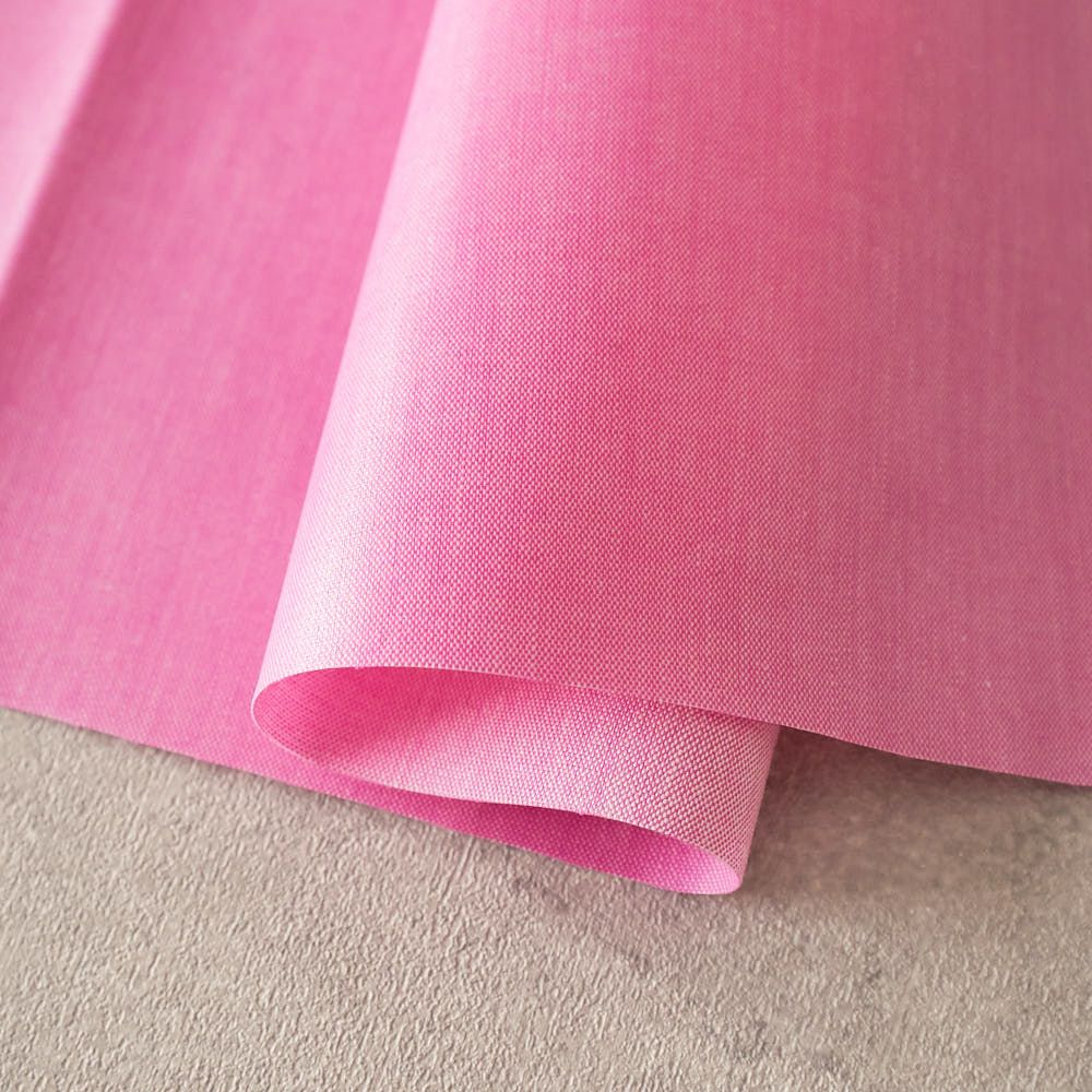ラミネート加工 綿ポリ交織ダンガリー#121ラズベリー