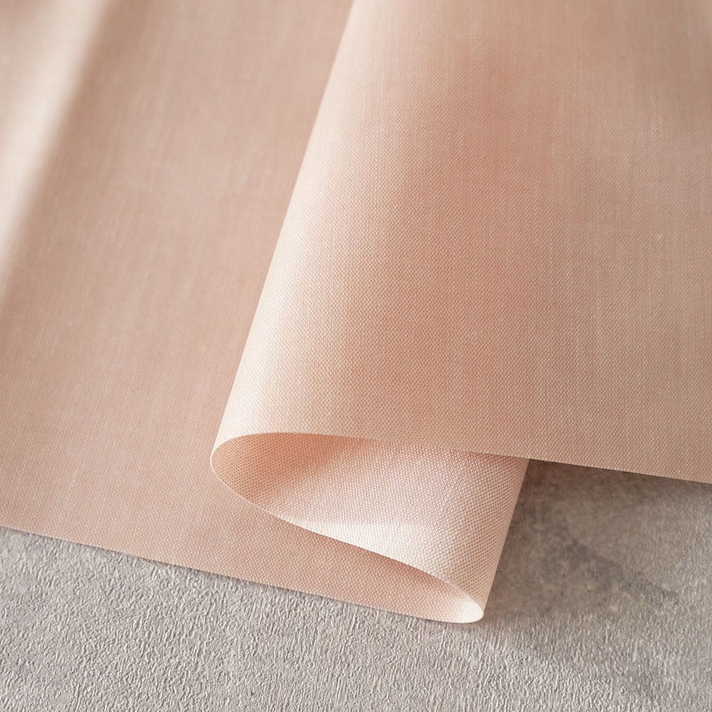 ラミネート加工 綿ポリ交織ダンガリー#127ピンクベージュ