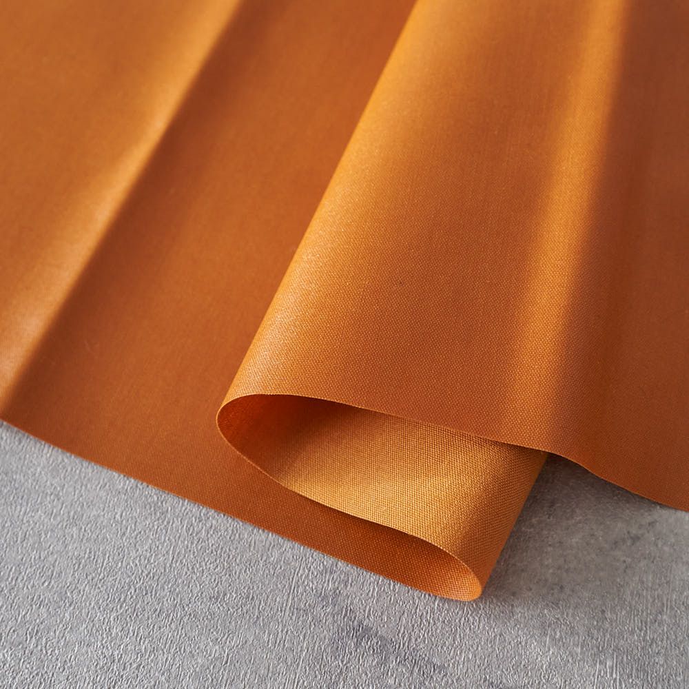 ラミネート加工 綿ポリ交織ダンガリー#207キツネ