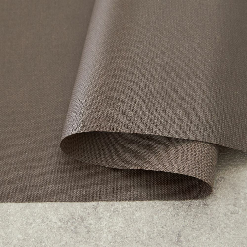 ラミネート加工 綿ポリ交織ダンガリー#212ブラウンオリーブ