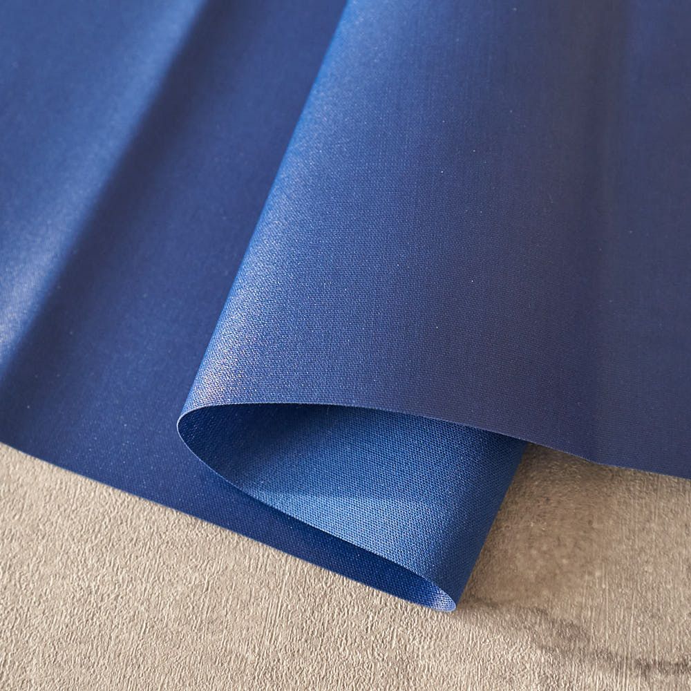 ラミネート加工 綿ポリ交織ダンガリー#218アラビアンブルー