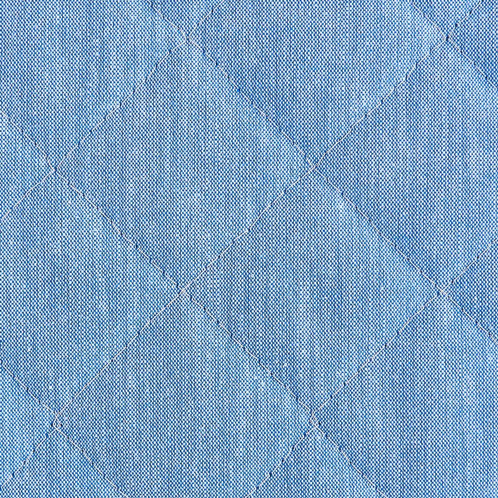 綿ポリ交織ダンガリー無地キルト#119ブルー