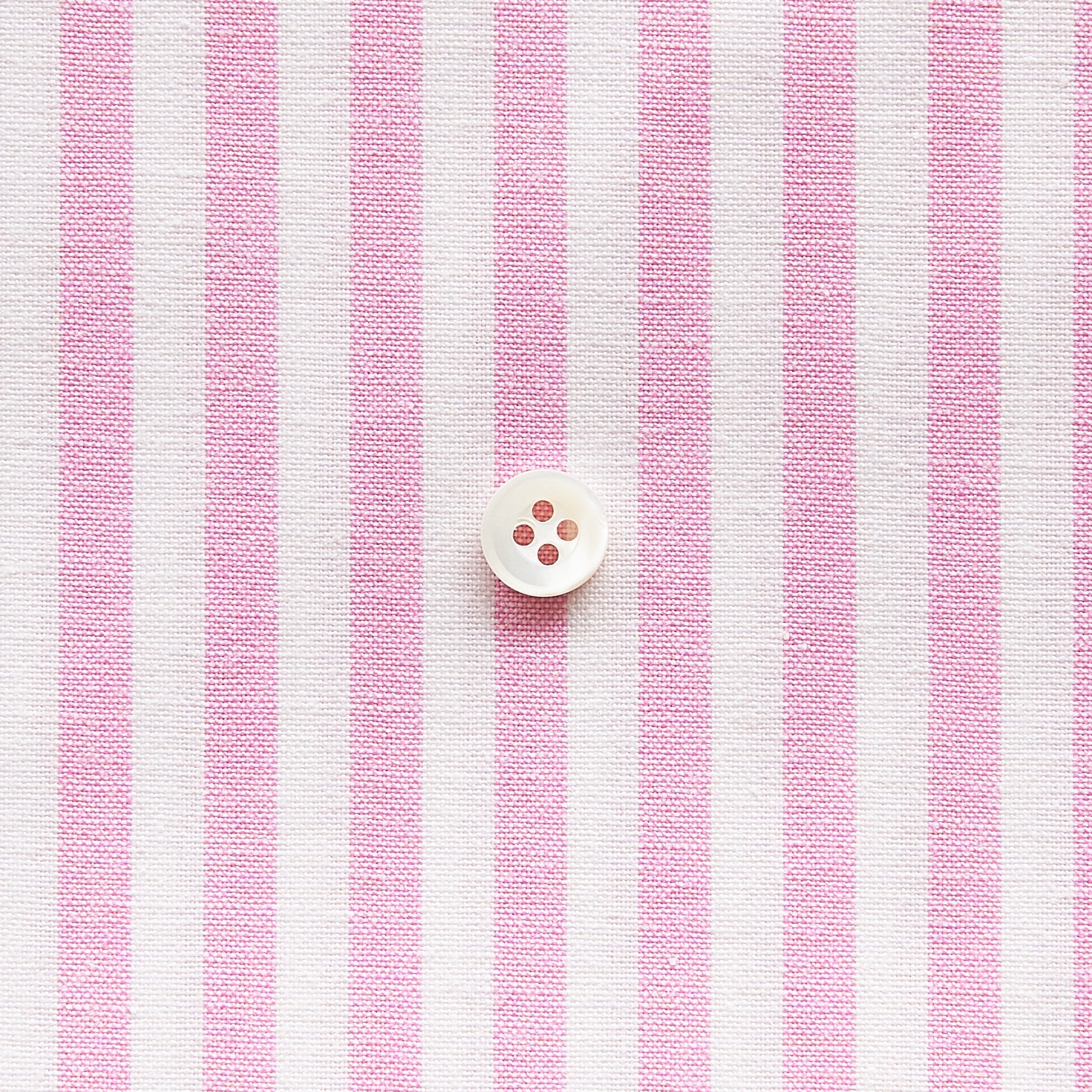 綿ポリ交織ダンガリー5mmストライプ#122 コスモスピンク