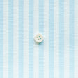 綿ポリダンガリー ストライプ#柄の大きさ_5mm#カラー_#124 アクアブルー